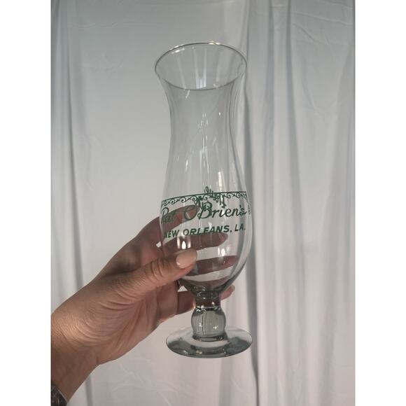 Set of 4 Pat O’brien’s hurricane glasses New Orleans souvenir barware cocktail - Picture 5 of 6